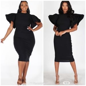 Classy Black dress  Small -3X
